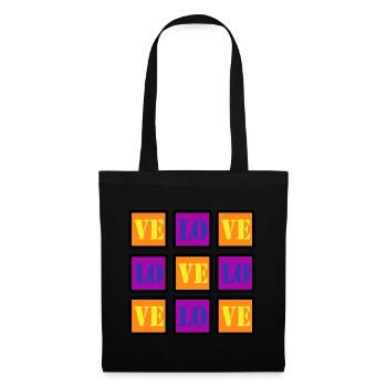VELO LOVE LOVE BIKE BIKE GIFT - Tote Bag - black - Front