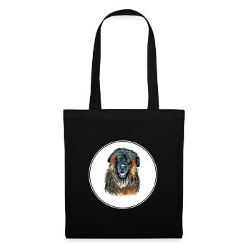Estrela Mountain Dog Watercolor Illustration - Tote Bag - black - Front