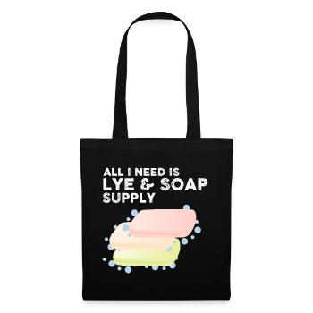 Conception de fabrication de savon pour les conceptions de fabricants de savon - Sac en tissu - noir - Devant