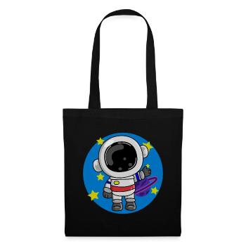 Astronaute, Cosmos, Spaceman - Sac en tissu - noir - Devant