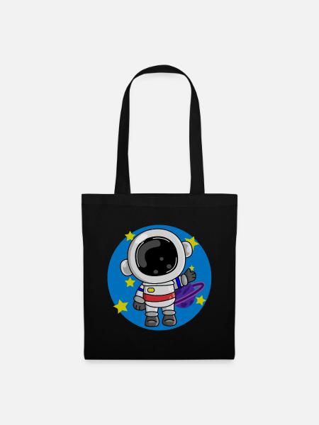 Astronaute, Cosmos, Spaceman - Sac en tissu - noir