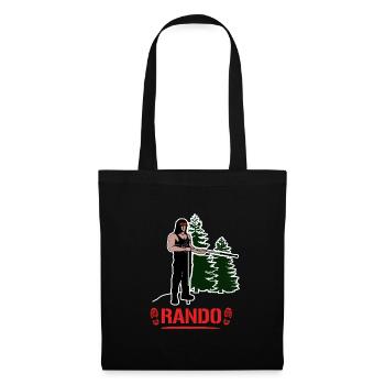 RANDO (marche) - Sac en tissu - noir - Devant