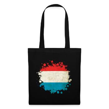 Luxembourg flags blob - Tote Bag - black - Front