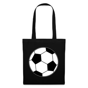 Fußball Ball  - Stoffbeutel - Schwarz - Vorne