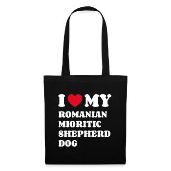 I Love My Romanian Mioritic Shepherd Dog - Tote Bag - black - Front