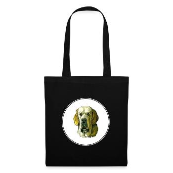 Illustration de croquis d’aquarelle de chien de dogue espagnol - Sac en tissu - noir - Devant