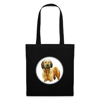 Steirische Grobhaarhund-Illustration - Stoffbeutel - Schwarz - Vorne