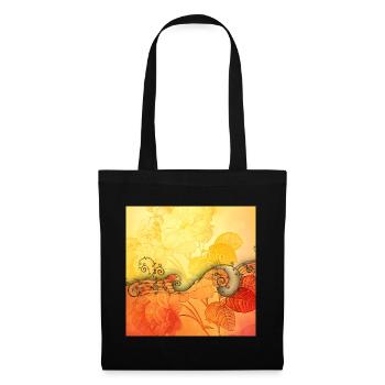 Roses élégantes avec notes d’ouverture - Sac en tissu - noir - Devant