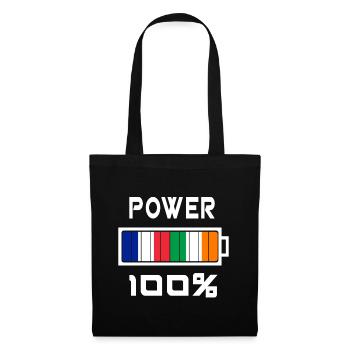 L'Irlande et la France alimentent 100% - Sac en tissu - noir - Devant