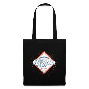 Gijon Espagne Ville Skyline Accueil Amour Vacances - Sac en tissu - noir - Devant