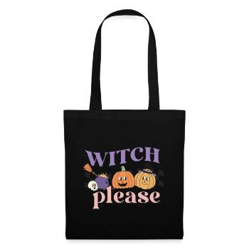 Witch Please, Hexe, Halloween, lustig, insider fun - Stoffbeutel - Schwarz - Vorne
