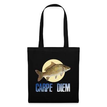 Carpe diem - Sac en tissu - noir - Devant
