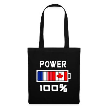 Le Canada et la France sont au courant - Sac en tissu - noir - Devant