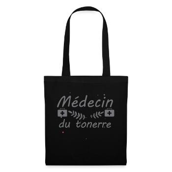 Tshirt homme Médecin du tonerre - Sac en tissu - noir - Devant