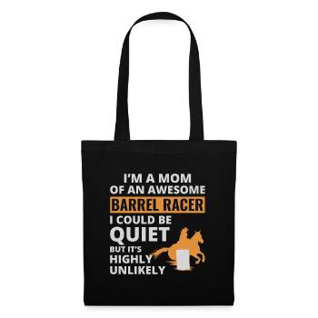 Barrel Racer Racing Horse Riding Mom Mothers day - Tote Bag - black - Front