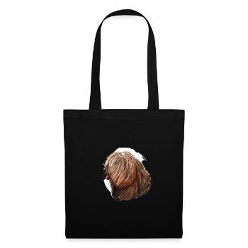 Illustration de l’aquarelle du chien d’eau espagnol - Sac en tissu - noir - Devant