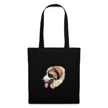 Tornjak Dog Watercolor Sketch Illustration - Tote Bag - black - Front