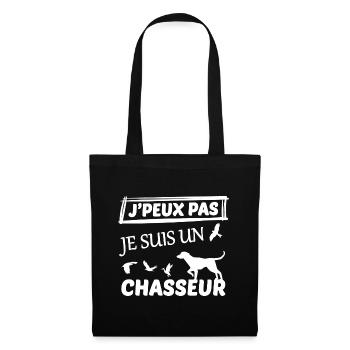 je peux pas j ai chasse - Sac en tissu - noir - Devant