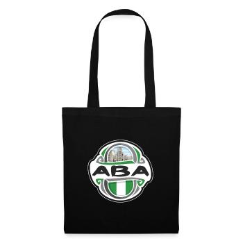 Aba Nigeria Flag Badge Souvenir de Voyage Timbre - Sac en tissu - noir - Devant