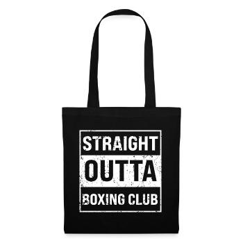 Club de boxe Straight outta - Sac en tissu - noir - Devant