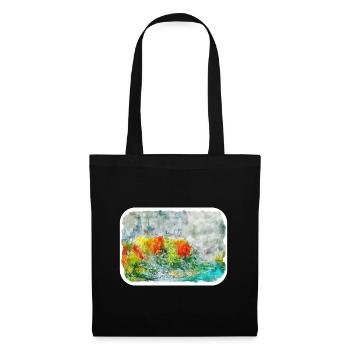 China Watercolor Sketch Hand Drawn Illustration - Tote Bag - black - Front