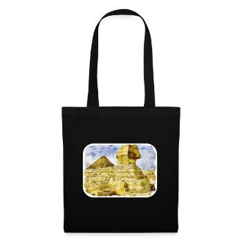 Cairo Egypt Watercolor Sketch Drawn Illustration - Tote Bag - black - Front