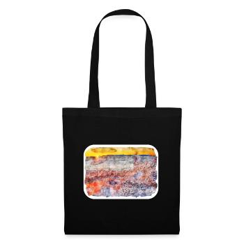 Pologne Repère Aquarelle Esquisse Dessin de peinture - Sac en tissu - noir - Devant