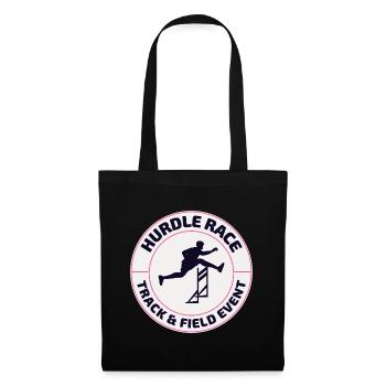 Hurdles Hurdling Hurdler Running Runner Athletes - Tote Bag - black - Front