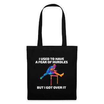 Hurdles Hurdling Hurdler Running Runner Athletes - Tote Bag - black - Front