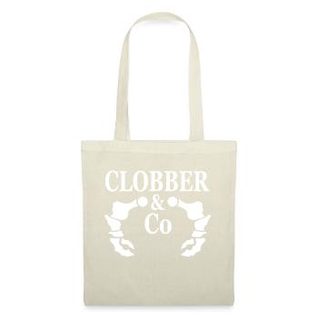 Clobber Co White Logo - Tote Bag - nature - Front