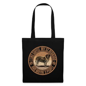 St. Bernard Coffee Dog Cafe - Tote Bag - black - Front