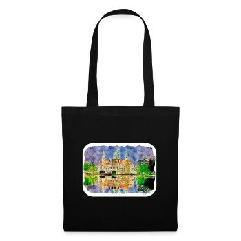 Dhaka Bangladesh Watercolor Sketch Drawn Illustrat - Tote Bag - black - Front