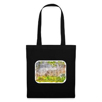 India Landmark Watercolor Sketch Paint Illustratio - Tote Bag - black - Front