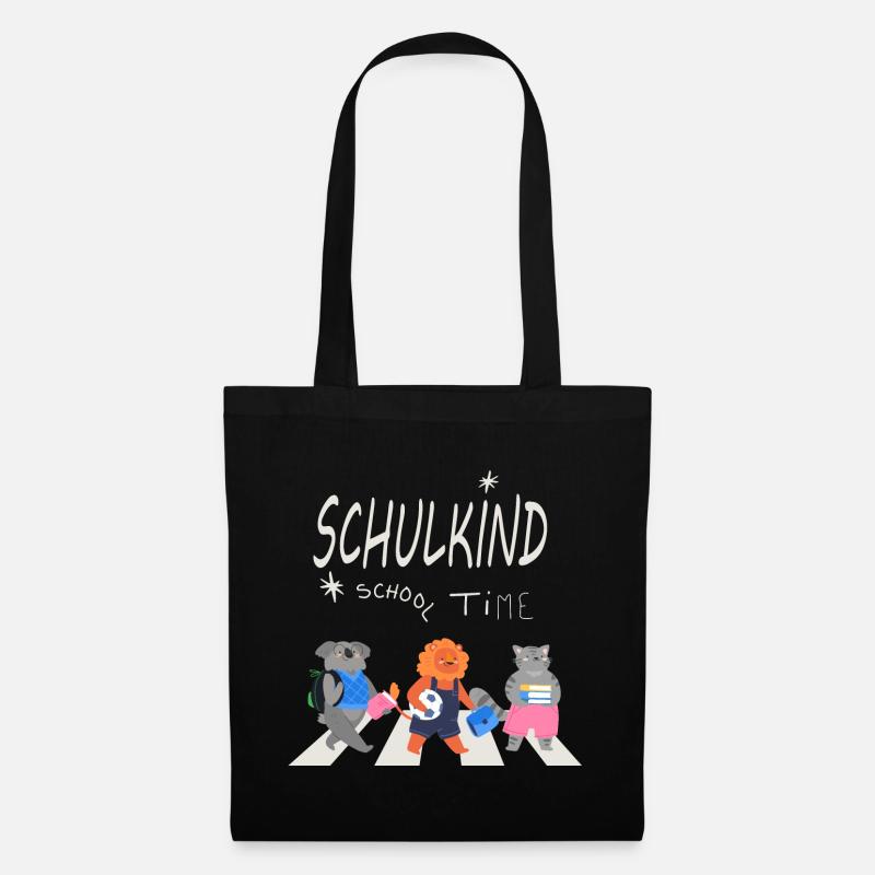 Schulanfang - Stoffbeutel - Schwarz