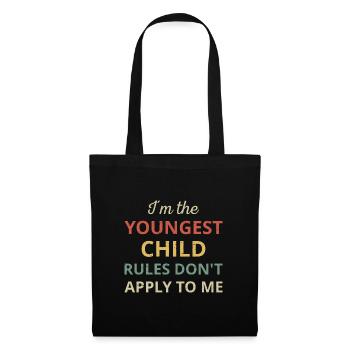 Jumelage - Les règles relatives aux plus jeunes enfants ne s’appliquent pas à moi - Sac en tissu - noir - Devant