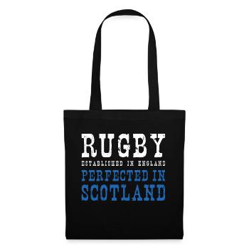 Rugby perfectionné en Ecosse Rugby - Sac en tissu - noir - Devant