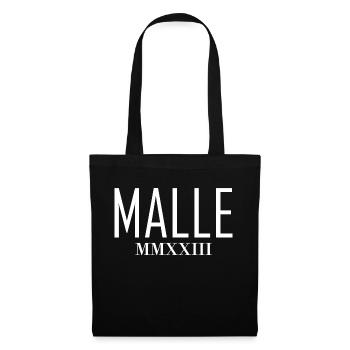 malle mmxxiii white - Stoffbeutel - Schwarz - Vorne