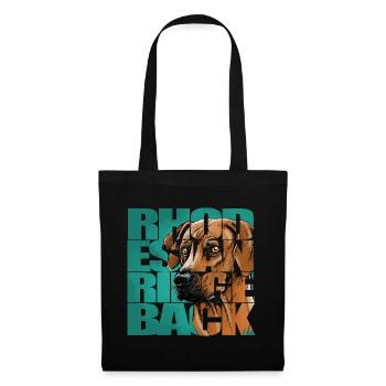 Rhodesian Ridgeback - Sac en tissu - noir - Devant