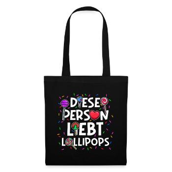 Chocolate Sweets Heart Candy Statement - Tote Bag - black - Front