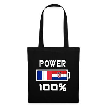 France and Croatia are in power - Tote Bag - black - Front