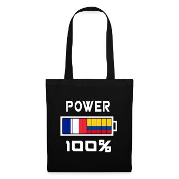 France and Colombia feed 100% - Tote Bag - black - Front