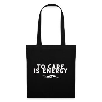 To Care is Energy - Sac en tissu - noir - Devant