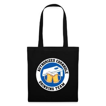 Cornhole Drinking Bean Bag Toss Jeu de pelouse en plein air - Sac en tissu - noir - Devant