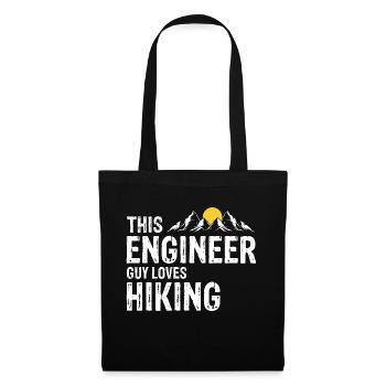 Cet ingénieur aime la randonnée Cool Vintage - Sac en tissu - noir - Devant