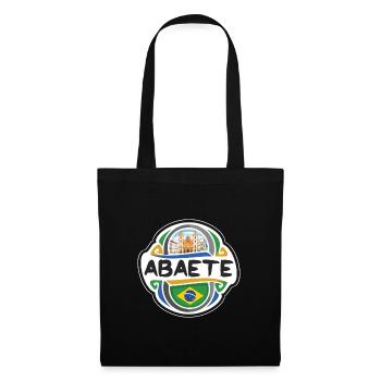 Abaete Brésil Drapeau Badge Voyage Souvenir Timbre - Sac en tissu - noir - Devant