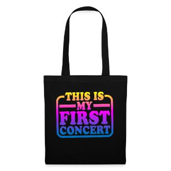 C’est mon premier concert 35 - Sac en tissu - noir - Devant