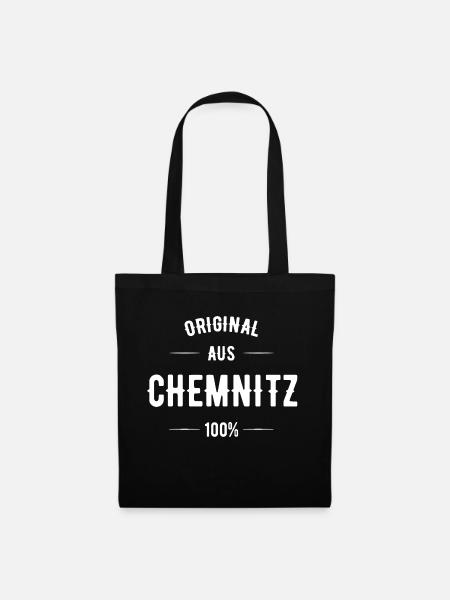 Chemnitz - Stoffbeutel - Schwarz