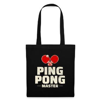 Ping Pong Master Entraîneur de Tennis de Table Paddle Player - Sac en tissu - noir - Devant