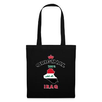 Iraq original 100% flags design - Tote Bag - black - Front