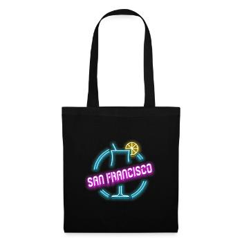 San Francisco cocktail summer design - Tote Bag - black - Front